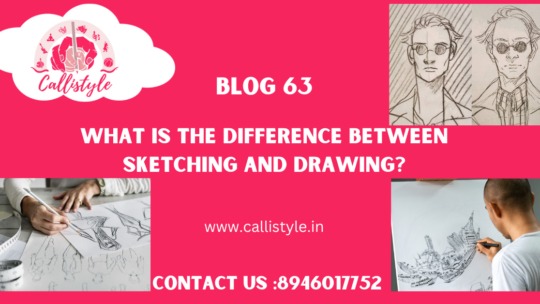 Difference between sketching and drawing