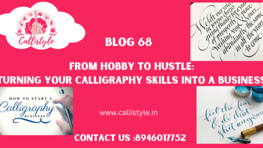 calligraphy skills into a business