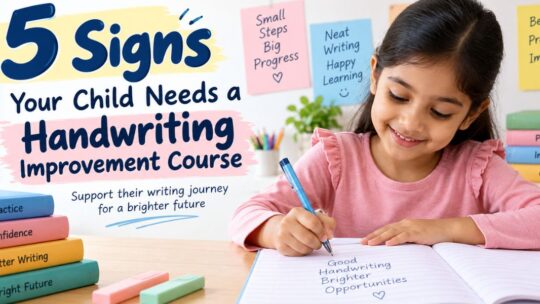 5 signs your child needs a handwriting improvement course