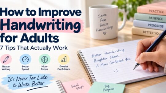 How to improve handwriting for adults