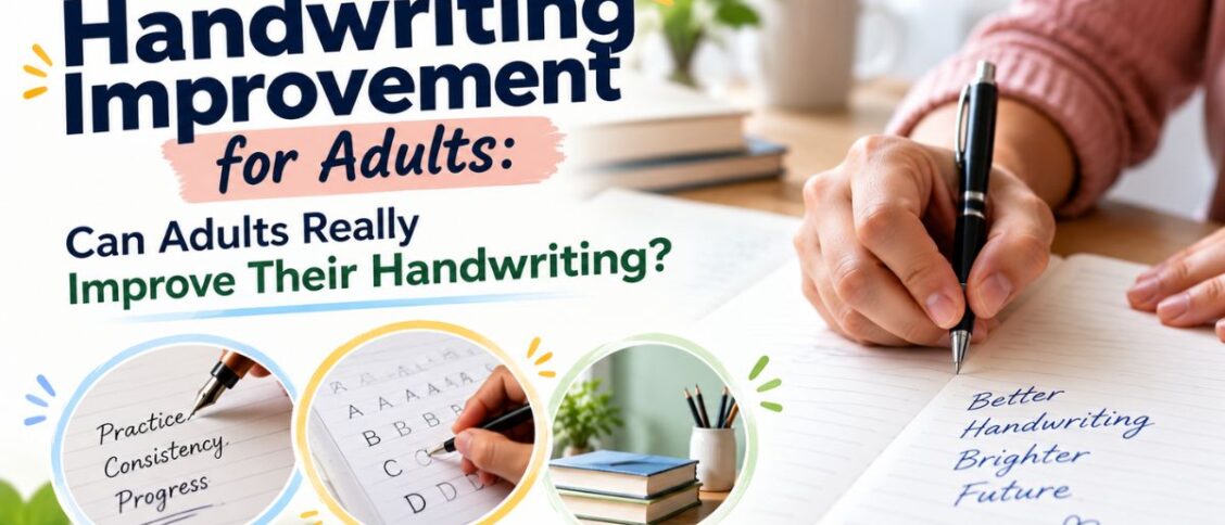 Handwriting improvement for adults through writing practice and consistency